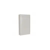 Practibox S dulap aparent cu bara de nul - Usa alba - 3 randuri - 12 module per rand