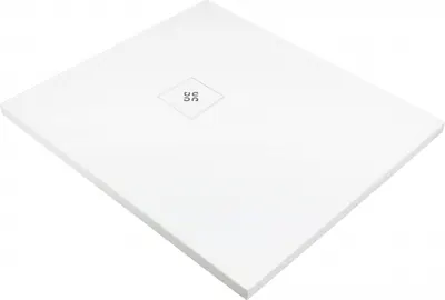 Cadita de dus dreptunghiulara, acril, slim, alb, 120x100x3.5 cm, Deante Silia