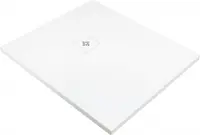 Cadita de dus dreptunghiulara, acril, slim, alb, 120x100x3.5 cm, Deante Silia