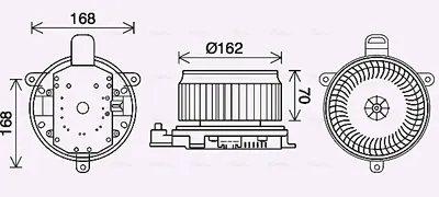 Ventilator habitaclu potrivit LEXUS LX; TOYOTA LAND CRUISER 200 4.5D-5.7 08.07