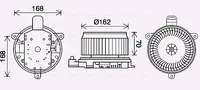 Ventilator habitaclu potrivit LEXUS LX; TOYOTA LAND CRUISER 200 4.5D-5.7 08.07