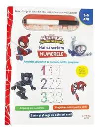 Marvel. Păienjenelul și prietenii lui uimitori. Scrie și șterge. Hai să scriem numerele - Paperback - Disney