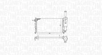 Radiator motor potrivit FIAT PUNTO, PUNTO HATCHBACK 1.2 1.2CNG