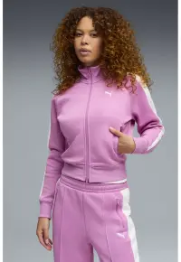 Bluza de trening cu fermoar T7 Always On - Roz orhidee