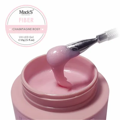 Gel Uv Mack's Fiber Champagne Rosy 15g