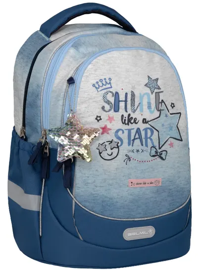 Rucsac cu fund dur Belmil Leisure Plus - Shine Like a Star Jeans