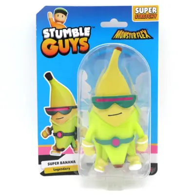 Figurina flexibila, Monster Flex, Stumble Guys, S2, Super Banana