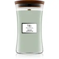 Woodwick Warm Wool lumânare parfumată cu fitil din lemn 610 g