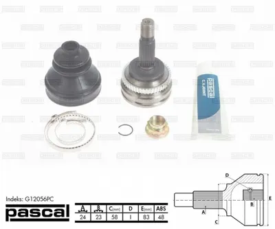 Cap planetara spre roata (24z 23z 58mm; ABS:48) TOYOTA YARIS 1.4D 1.5 intre 2001-2005