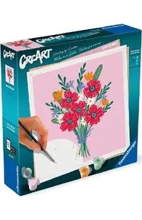 Pictura pe numere. Buchet de maci