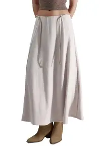 Fusta lunga - Textil - Bej natural
