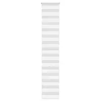 Gossi jaluzea tip zebra alb latime tesatura 40,9 cm poliester