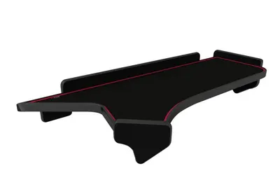 Masa lunga bord camion compatibila cu Iveco Stralis HI-WAY si Iveco Stralis XP, Negru cu cusatura rosie