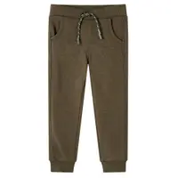 Pantaloni de trening pentru copii, kaki melanj, 92