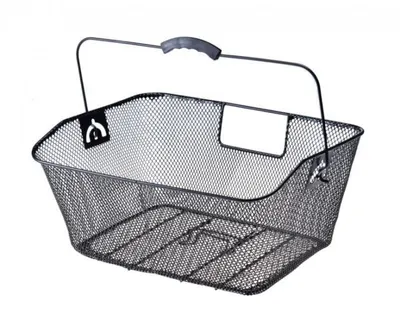 Cos biciclete spate, culoare negru, 41 x 31 x 16 cm