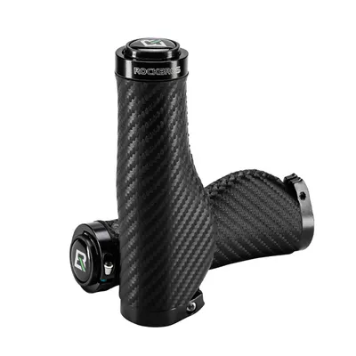 Mânere de bicicletă Rockbros ergonomice, antiderapante, negre.