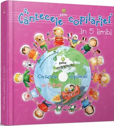 Cântecele copilăriei în 5 limbi cu CD audio