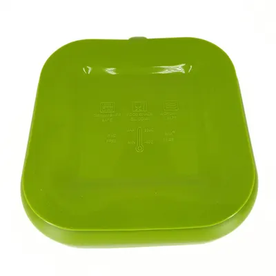 Farfurie patrata din silicon compartimentata Coccorito Green