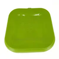 Farfurie patrata din silicon compartimentata Coccorito Green