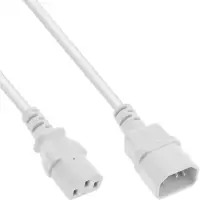 Cablu prelungitor alimentare C13 la C14 1.5m Alb, Inline IL16504W