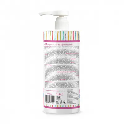 Sampon, gel de dus spuma de baie pentru bebelusi si copii Floral 1L Easycare Baby 3 in 1