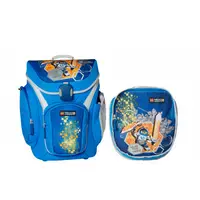 Ghiozdan scoala Explorer + sac sport, 43x28.5x19.5 cm, LEGO Core Line, bleu Nexo Knights