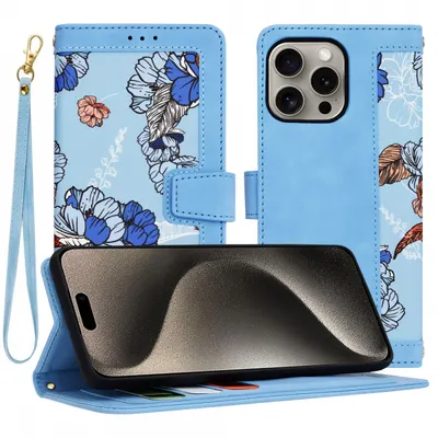 Husa pentru Apple iPhone 15 Pro Max, Techsuit, FlipCraft, Bleu