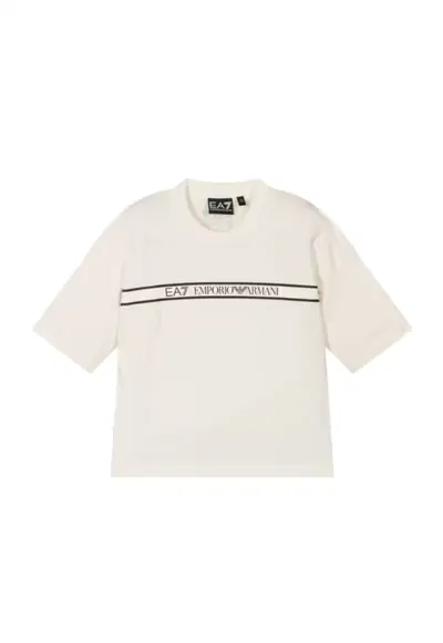 Tricou pentru Fete - boy tee extended logo - 7B000069-AF10378-U0005 - Alb - Alb