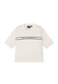 Tricou pentru Fete - boy tee extended logo - 7B000069-AF10378-U0005 - Alb - Alb