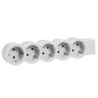 Bloc Multipriza Mobil Standard 5 prize alb-gri Legrand 69457