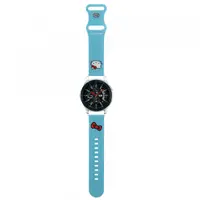 Curea Hello Kitty Silicone Kitty Head pentru Samsung Galaxy Watch / Huawei Watch 46mm / 45mm / 41mm Series, Albastra