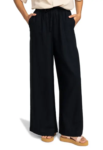 Pantaloni uni relaxed fit - Gri carbune