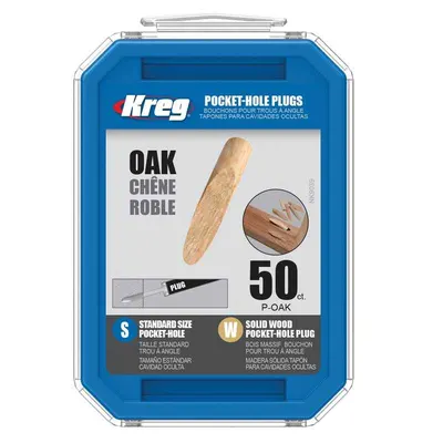 Set mufe pentru gauri in lemn Kreg P-OAK, 50 bucati