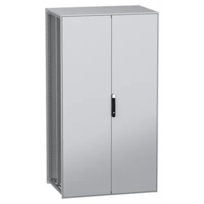 Dulap modular, cu montaj pe pardoseala, PanelSeT SFN, din otel decarbonizat(verde), 2200x1200x800mm, IP55, cu placa de montaj, 2 usi