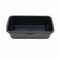 Cuva Mortar din Plastic, Dreptunghiulara, 40 l, Negru