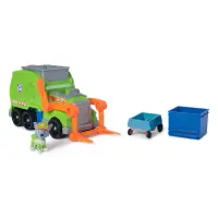 Jucarie - Patrula catelusilor - Camion de reciclare si figurina Rocky