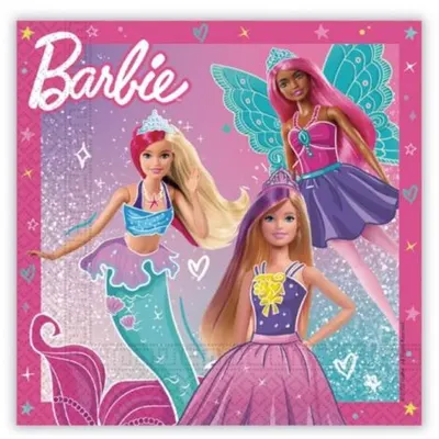Servetele petrecere barbie 33x33 cm