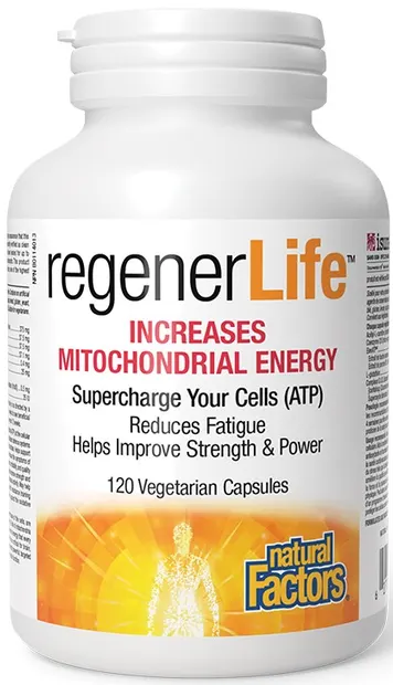 RegenerLife Increases Mitochondrial Energy, 120 capsule, Natural Factors