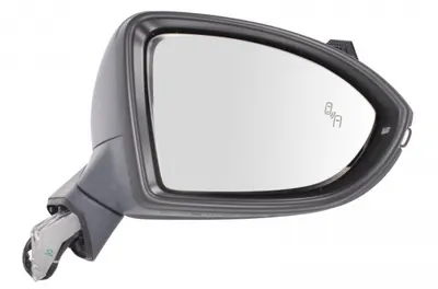 Oglinda stanga electrica, asferic, incalzita, crom, grunduita VW GOLF SPORTSVAN dupa 2014