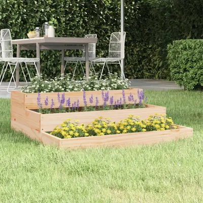 Gossi jardiniera, 78x78x27 cm, lemn masiv de pin