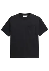 Tricou barbati maneca scurta - decolteu rotund - negru - bumbac