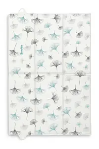 Saltea de infasat pliabila compact si impermeabila pentru plimbarecalatorie Sensillo 40x58 cm Botanic blue