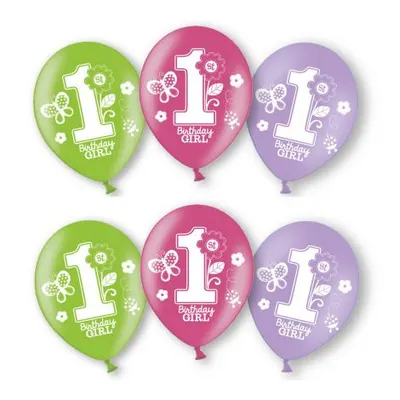 Set 6 baloane bday girl