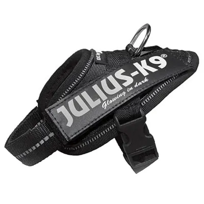 Ham K9 Power Baby, negru, ergonomic, impermeabil, 33-45 cm