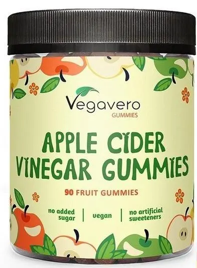 Apple Cider Vinegar, 90 tablete de jeleu, Vegavero
