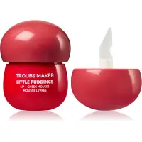 Trouble Maker Little Pudding Lip + Cheek Mousse fard multifuncțional, pentru buze și obraz culoare Mimi Rose Pink 5 g