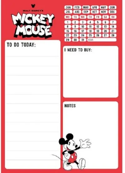 Planner saptamanal Mickey Mouse, A5, 54 file