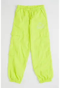 Pantaloni cargo cu talie ajustabila Capsule - Verde lime