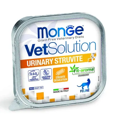 Monge VetSolution Urinary Struvite Feline, Pachet 10 X 100g