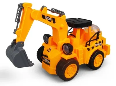 Jucărie pentru copii Konig Kids – Excavator transformabil, galben
